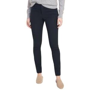 Old Navy Pixie Mid-Rise Skinny Pants Navy Blue Pockets Size 8 Tall